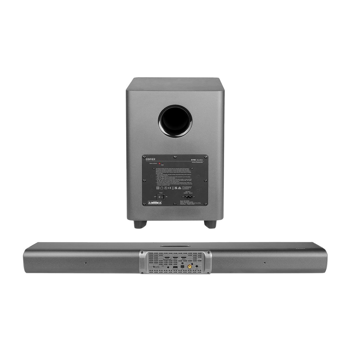 Sistema de altavoces Dolby Atmos® B700: barra de sonido 5.1.2 con subwoofer inalámbrico