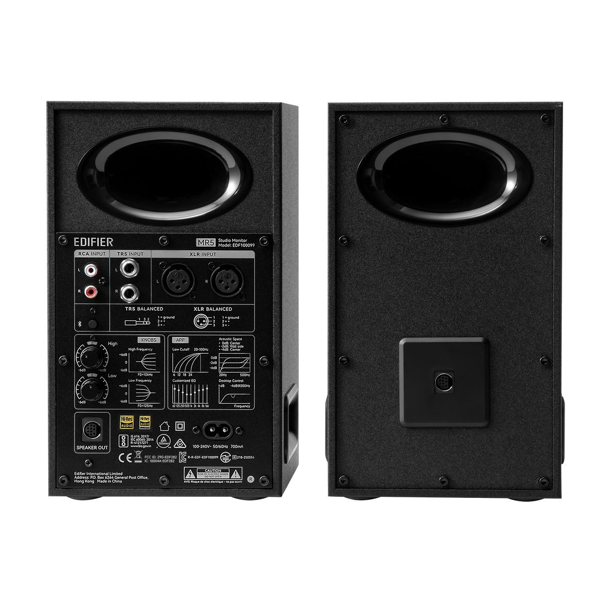 Altavoces de monitor de estudio autoamplificados MR5 Tri-Amplificados
