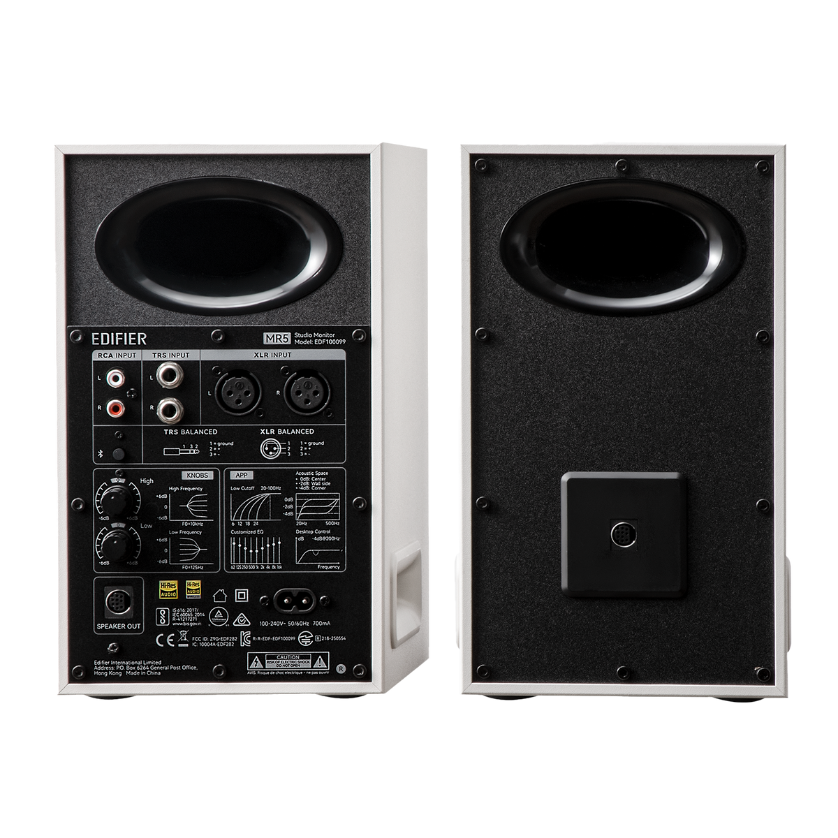Altavoces de monitor de estudio autoamplificados MR5 Tri-Amplificados