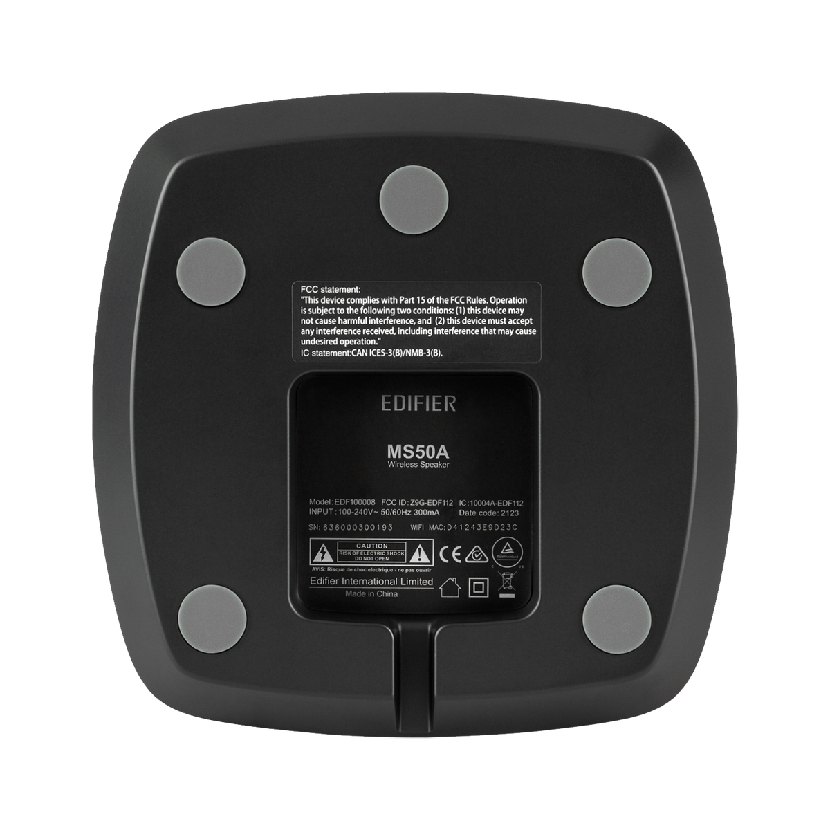 Altavoz inteligente inalámbrico MS50A con conectividad multisala